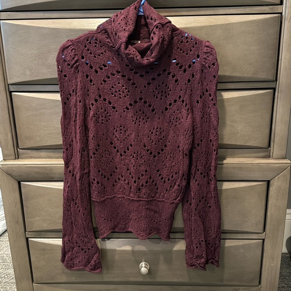 Free People loose turtle neck sweater